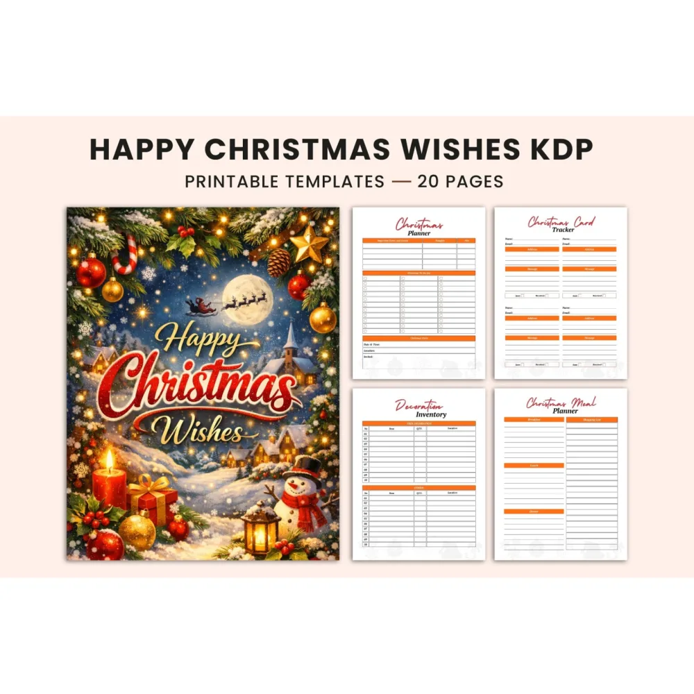Happy Christmas Wishes Planner