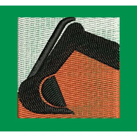Excavator Bucket Embroidery Design