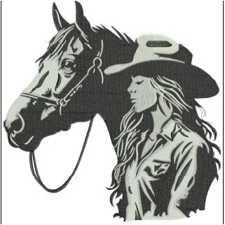 Horse Embroidery Design