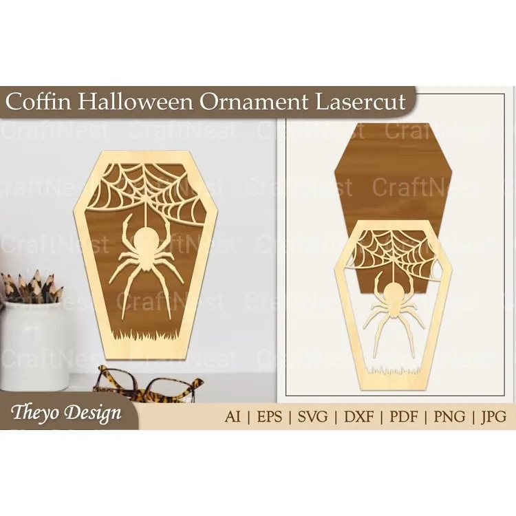 Coffin Ornament SVG Bundle