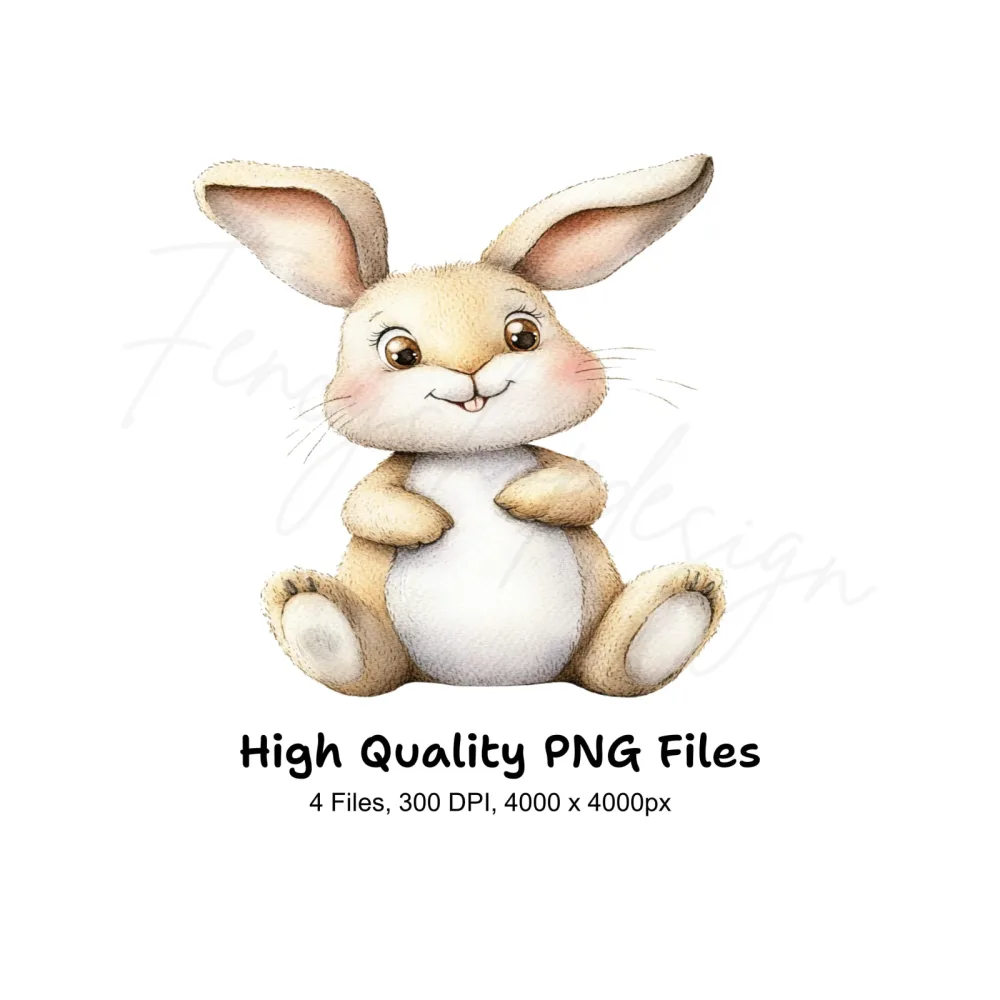 Adorable Bunny Clipart Bundle