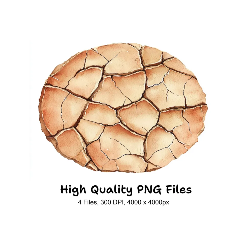 Cracked Earth Clipart Bundle