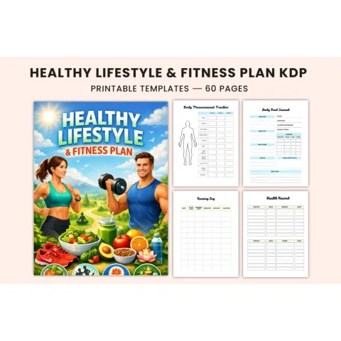 Healthy Lifestyle Fitness Plan Planner