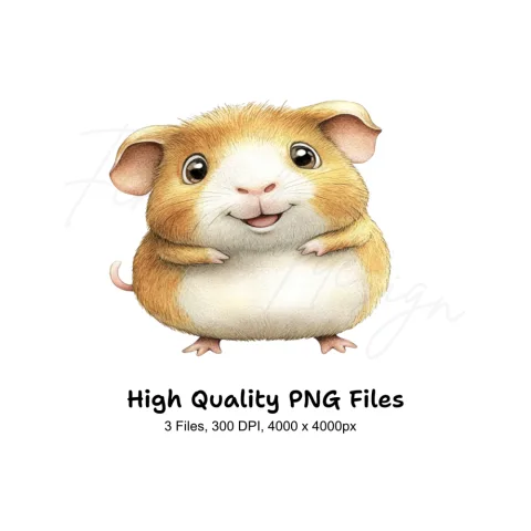 Charming Guinea Pig Clipart Bundle