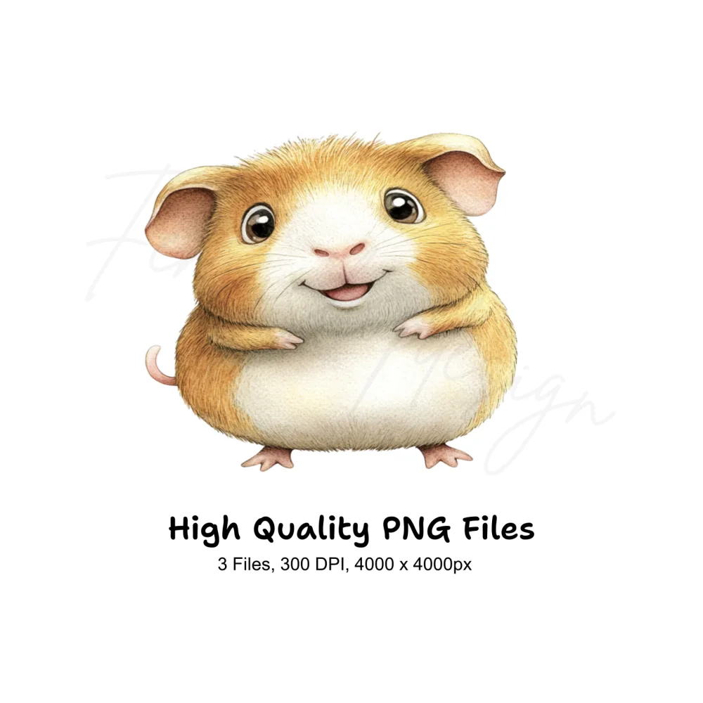 Charming Guinea Pig Clipart Bundle