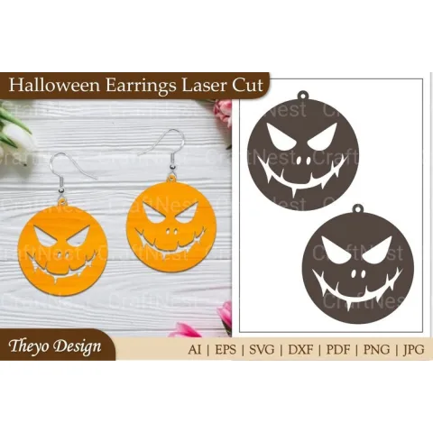 Halloween Earrings SVG Bundle