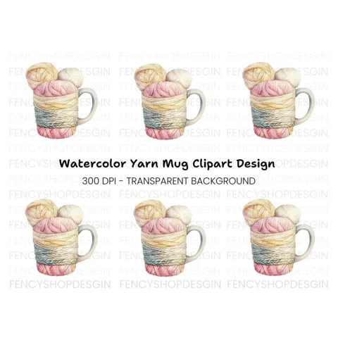 Yarn Ball Clipart Bundle