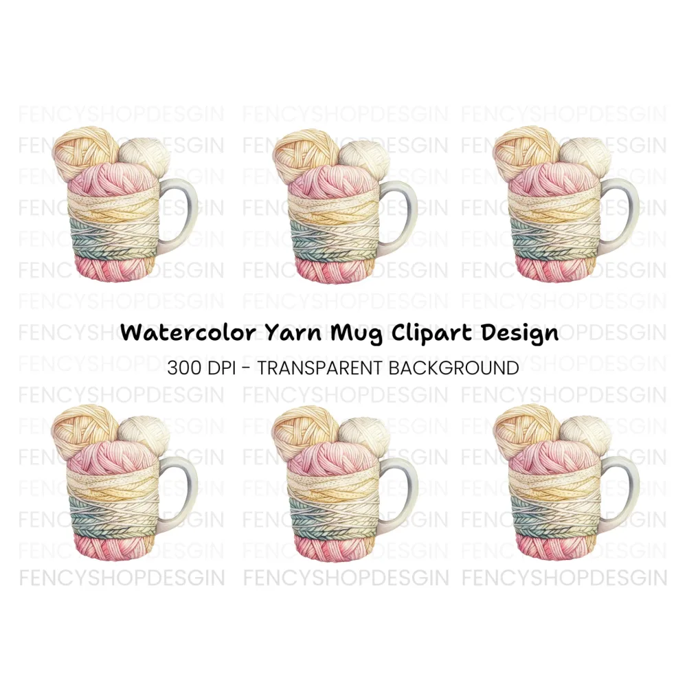 Yarn Ball Clipart Bundle