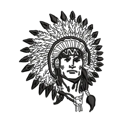 Forest Man Embroidery Design