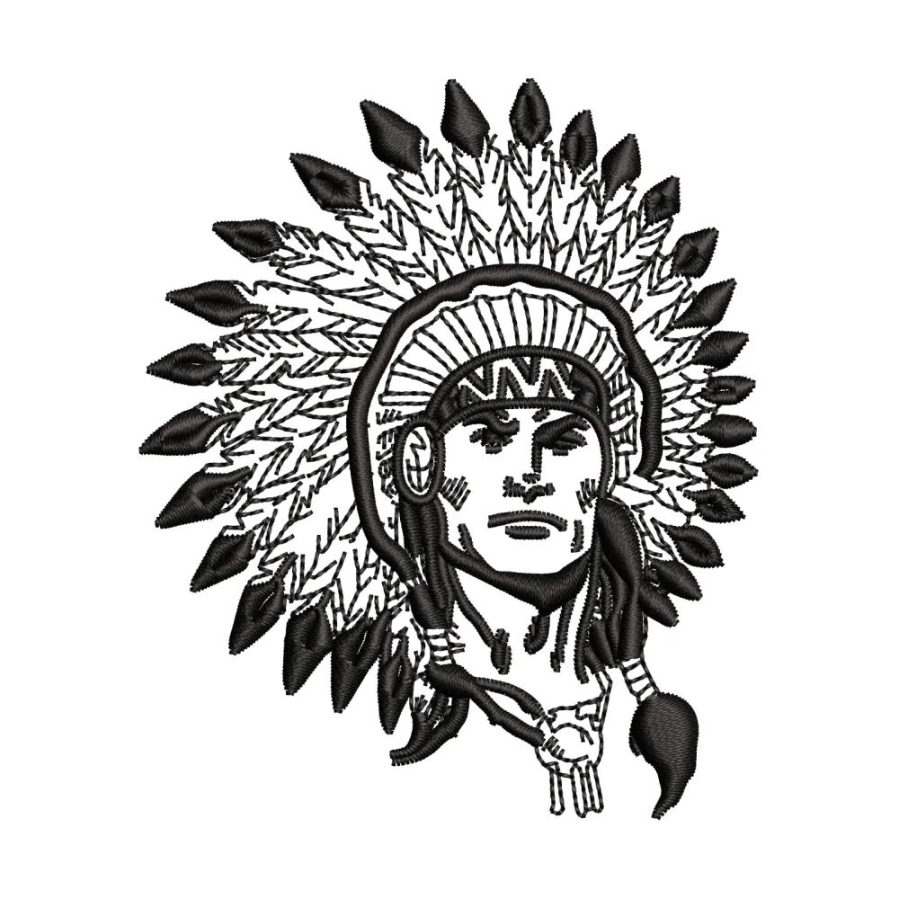 Forest Man Embroidery Design