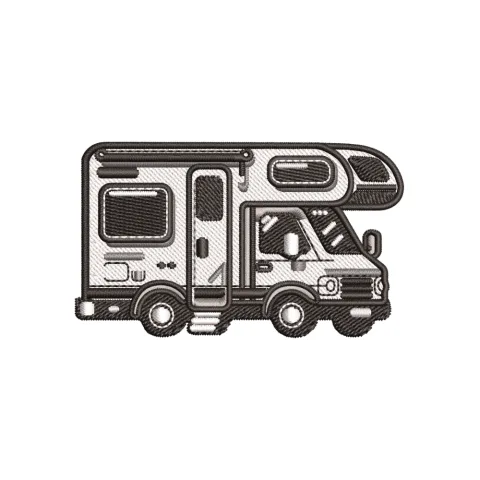 Truck of Ice Embroidery Design