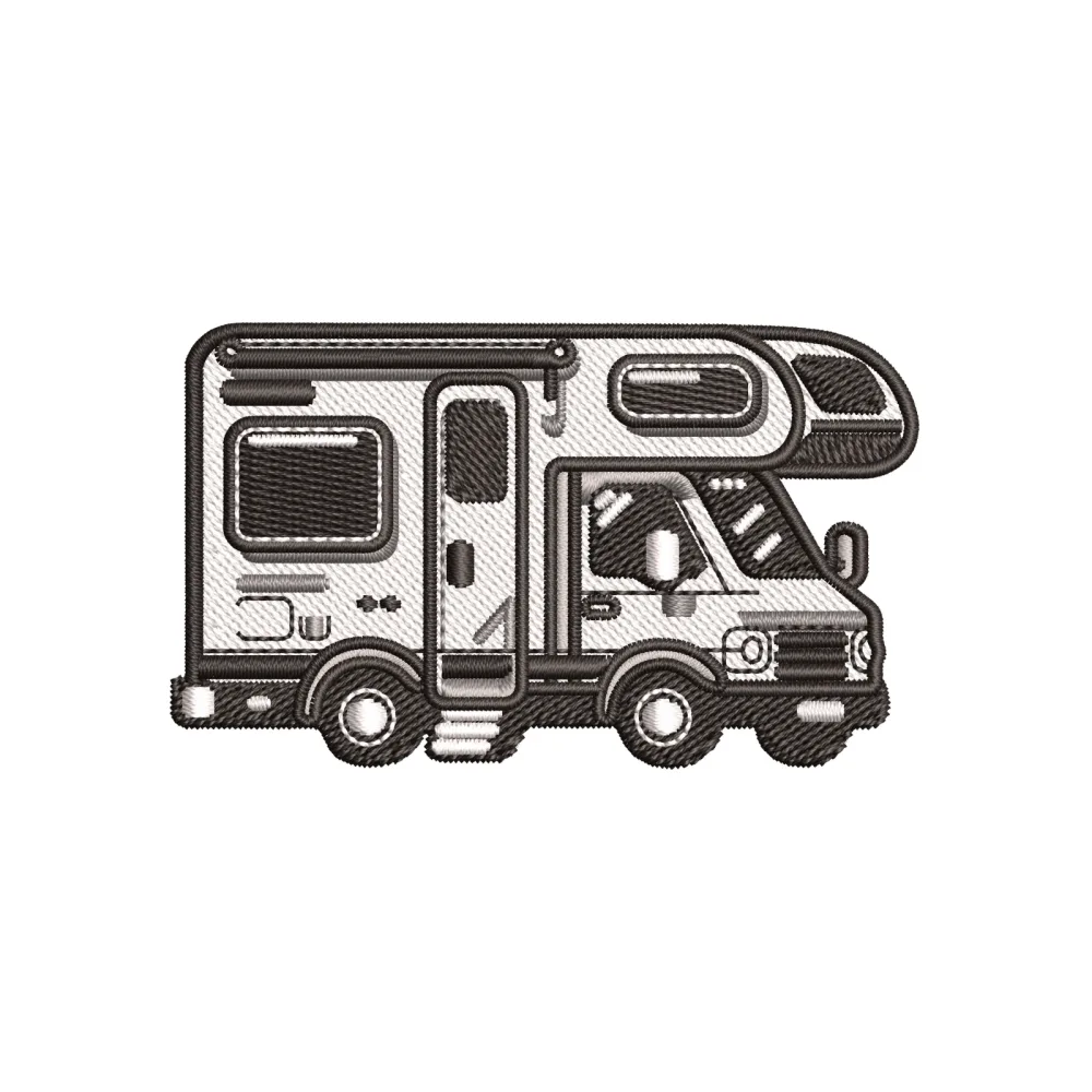 Truck of Ice Embroidery Design