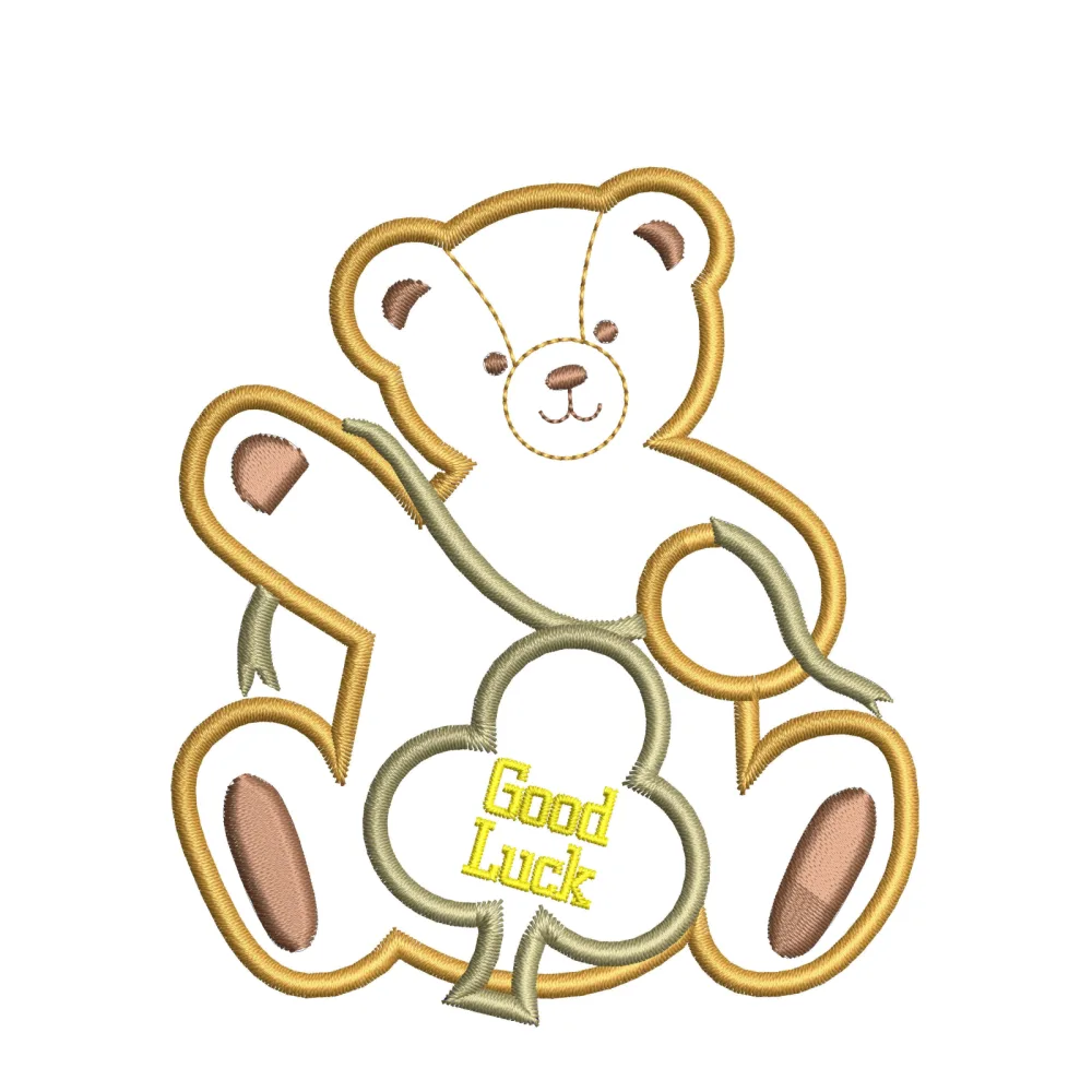 St Patrick Teddy Embroidery Design