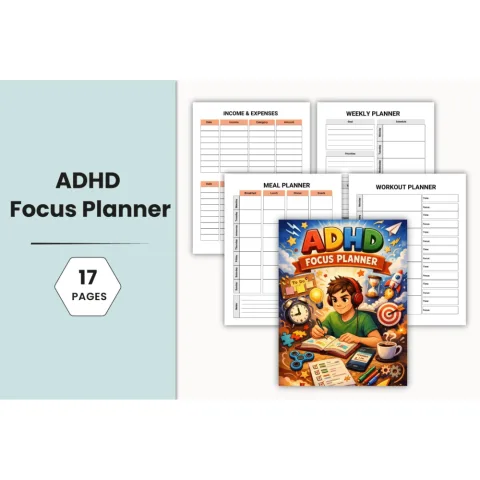 ADHD Focus Planner for Improved Concentration