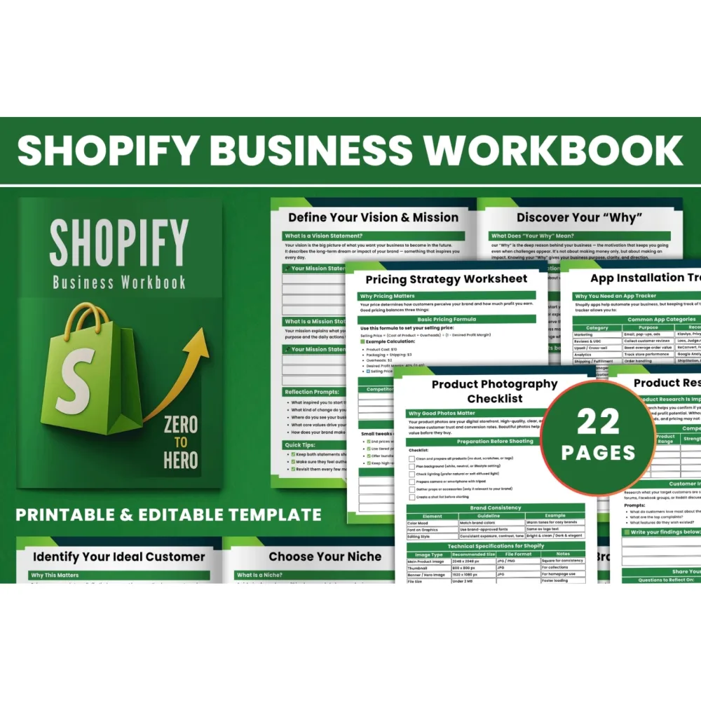 Shopify Business Workbook for Success