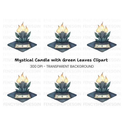 Mystical Candle Clipart Bundle