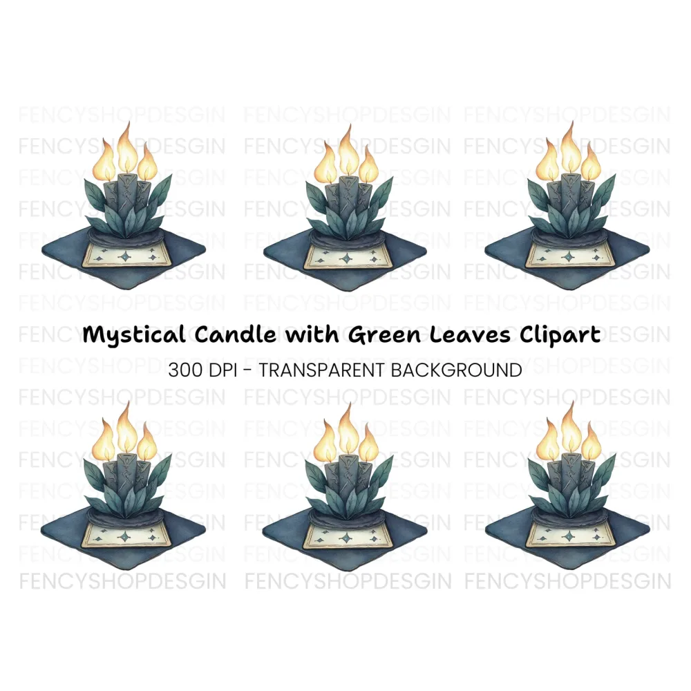 Mystical Candle Clipart Bundle