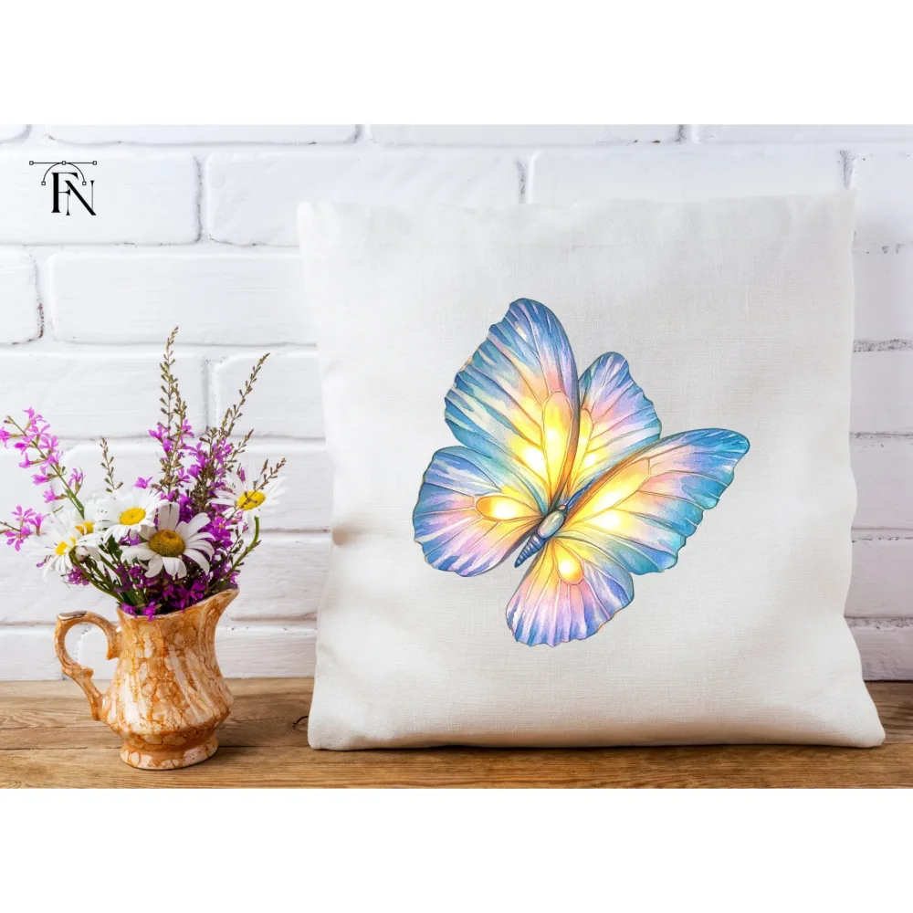 Pastel Butterfly Duo Clipart Bundle