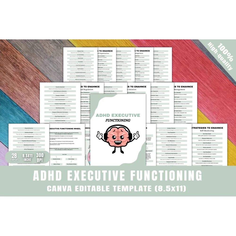 ADHD Executive Functioning Planner