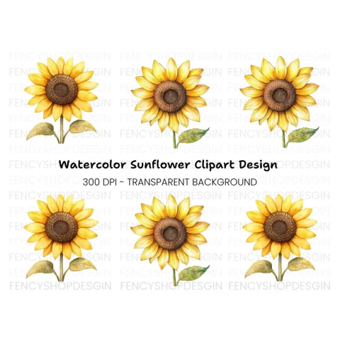 Sunflower Clipart Bundle