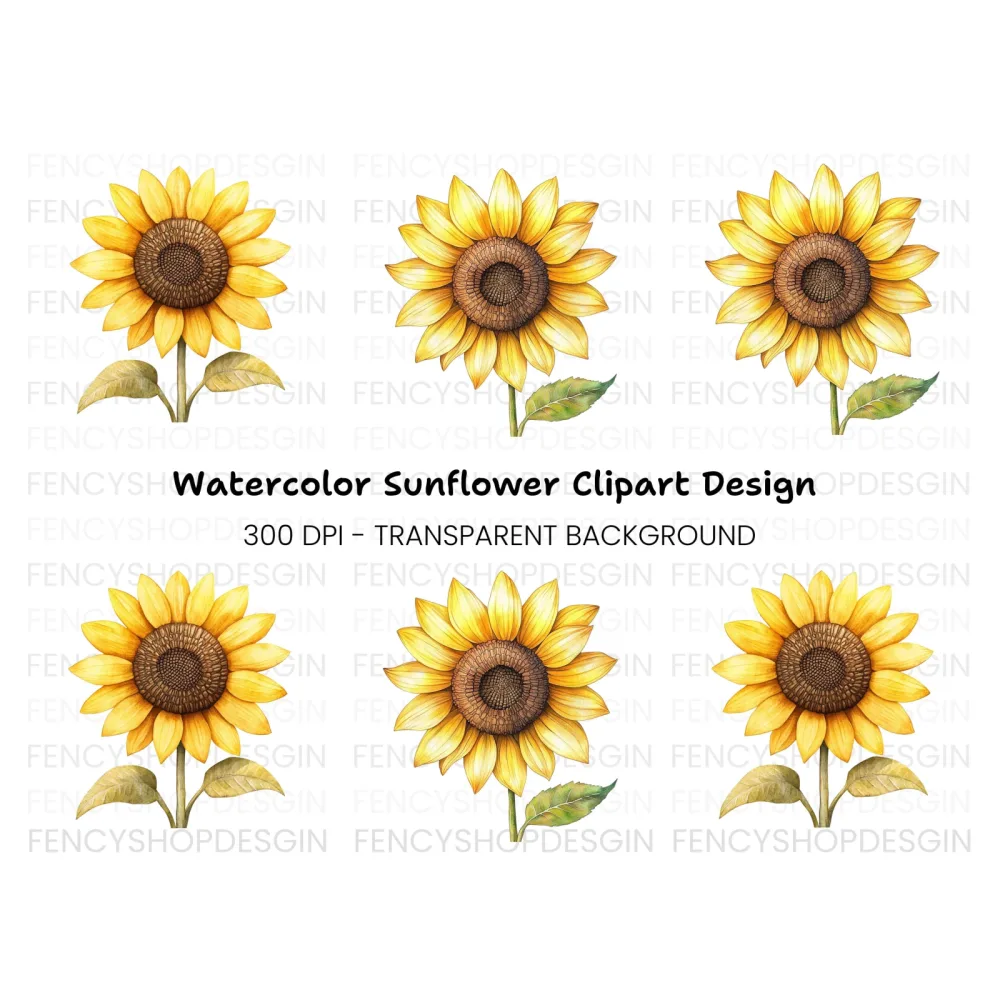 Sunflower Clipart Bundle