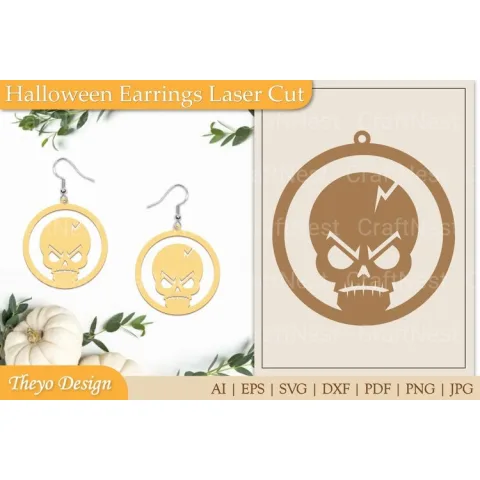 Halloween Earrings SVG Bundle