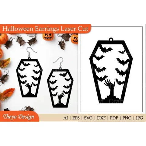 Halloween Earrings SVG Bundle