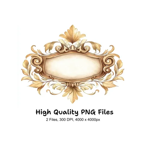 Elegant Vintage Frames Clipart Bundle