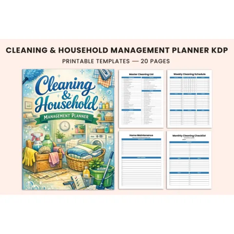 Cleaning Household Management Planner