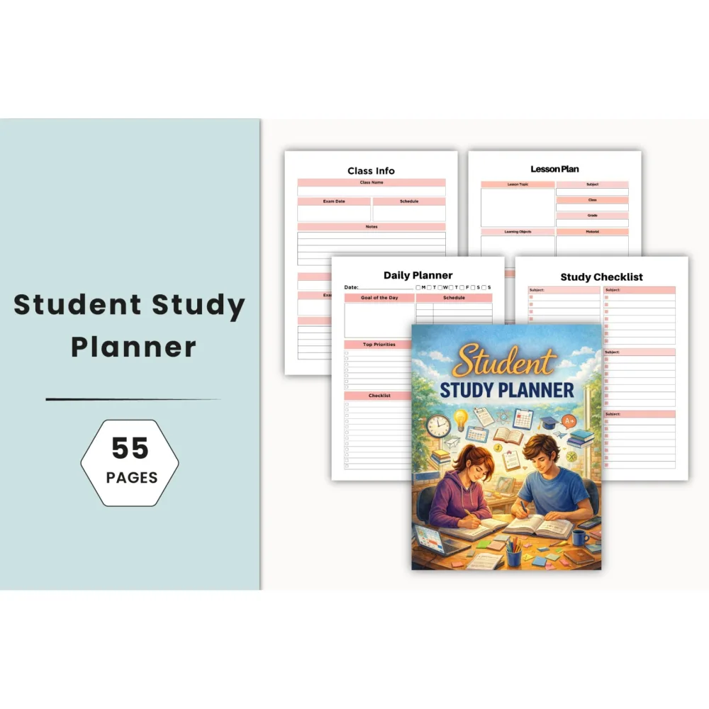 Student Study Planner for Effective Time Management