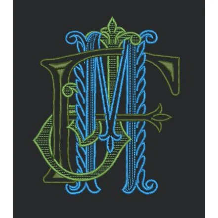 Decorative Mjf Emblem Embroidery Design