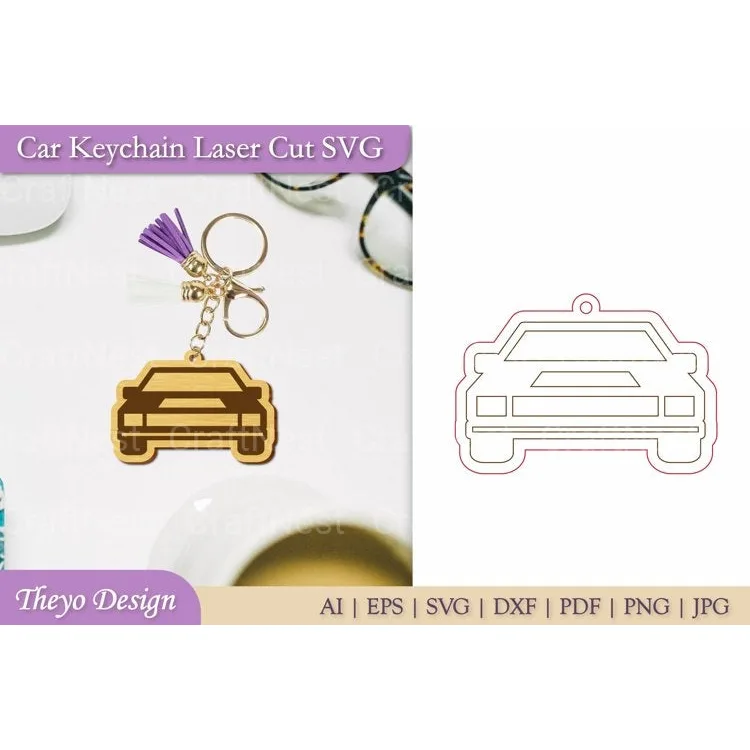 Car Key Chain SVG Bundle