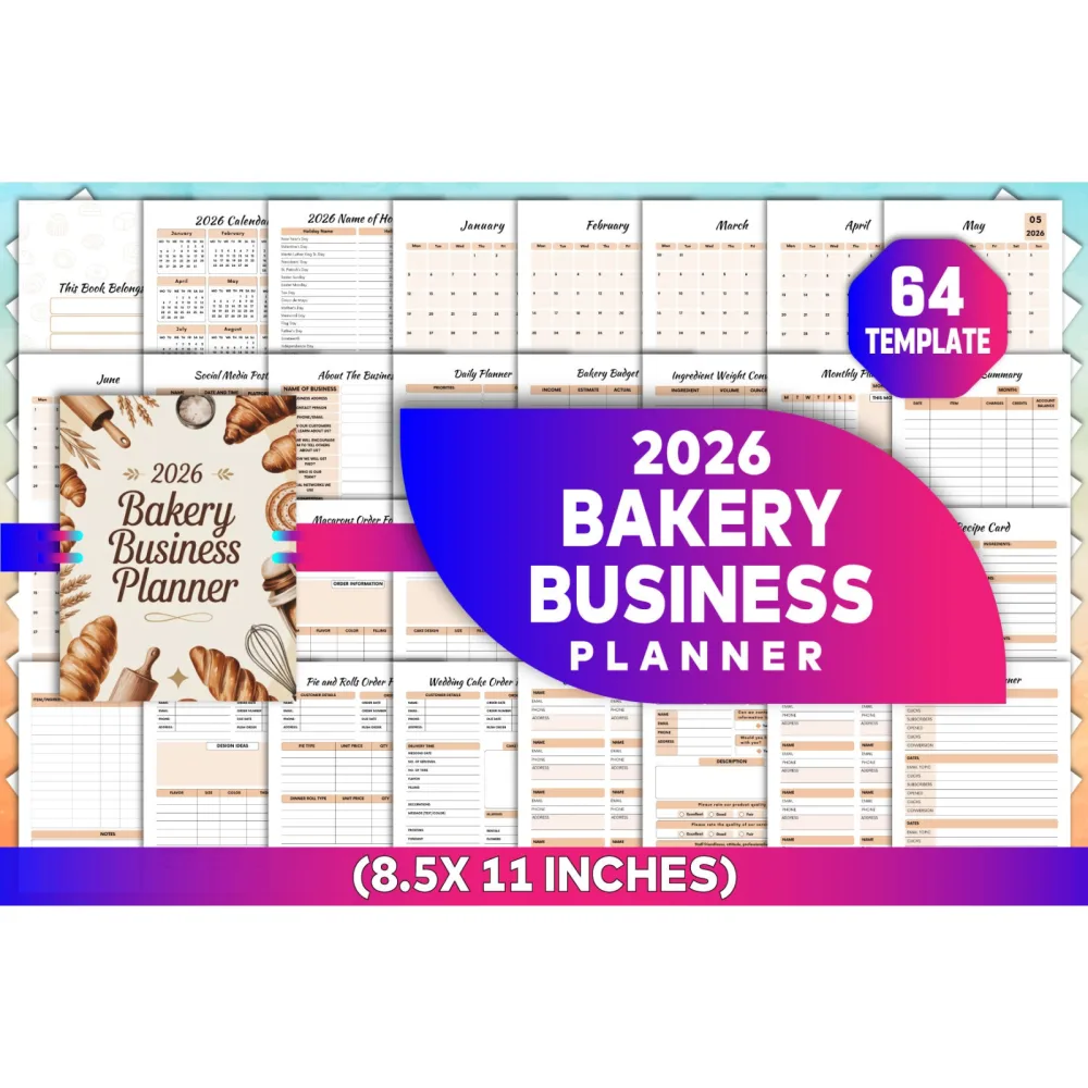 Bakery Business Planner Template
