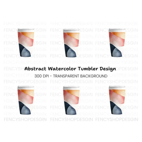 Abstract Tumbler Clipart Bundle