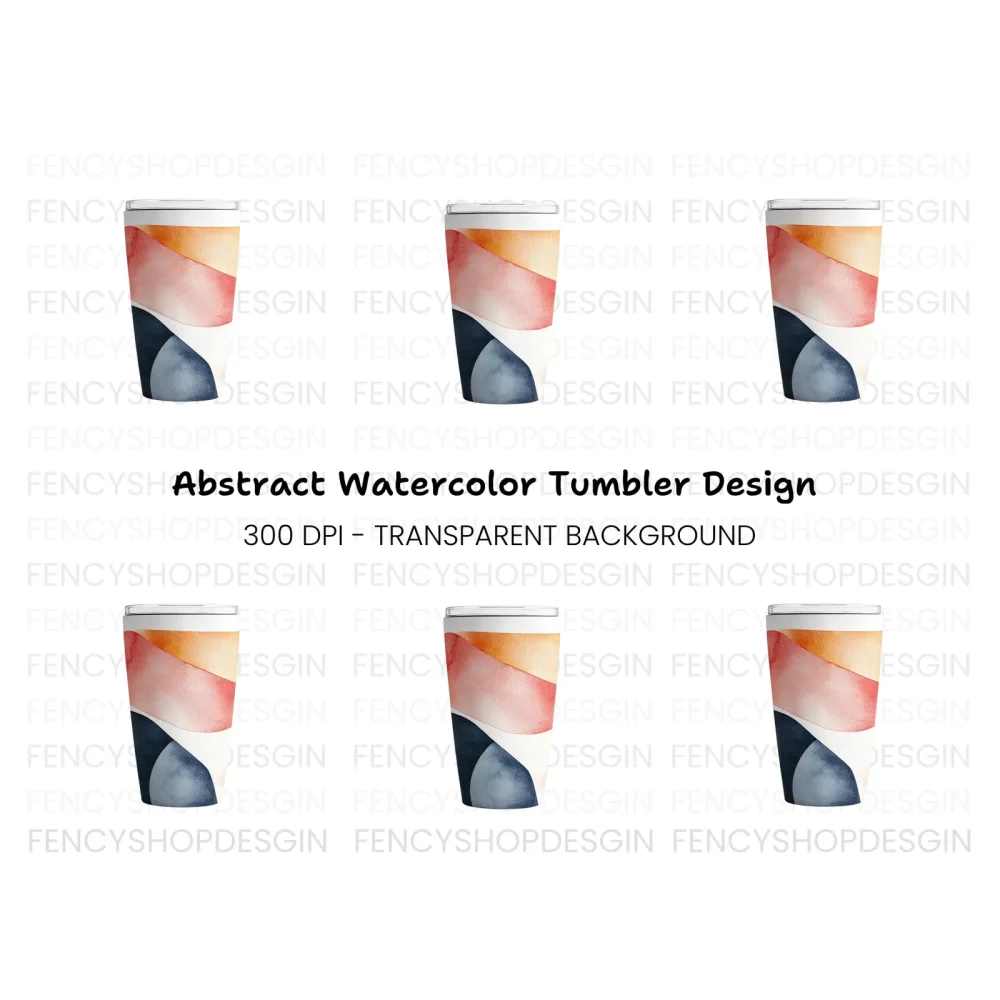 Abstract Tumbler Clipart Bundle