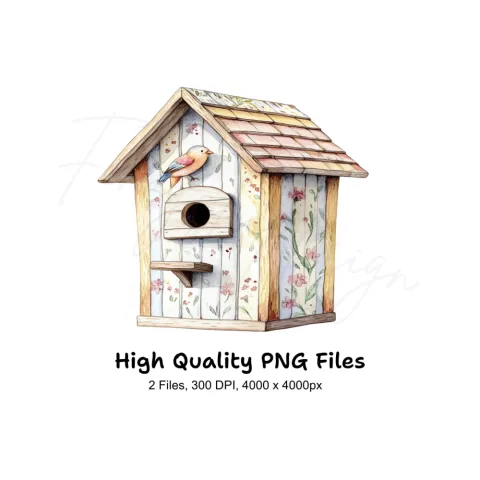 Birdhouse Clipart Bundle