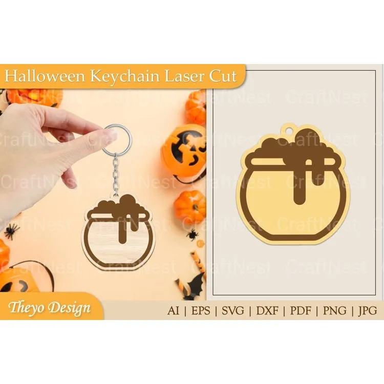 Halloween Keychain SVG Bundle