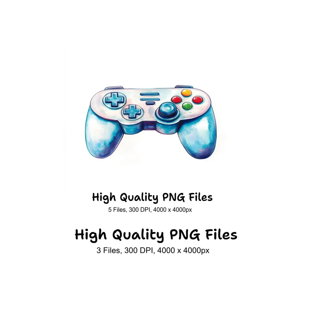 Gaming Controller Clipart Bundle