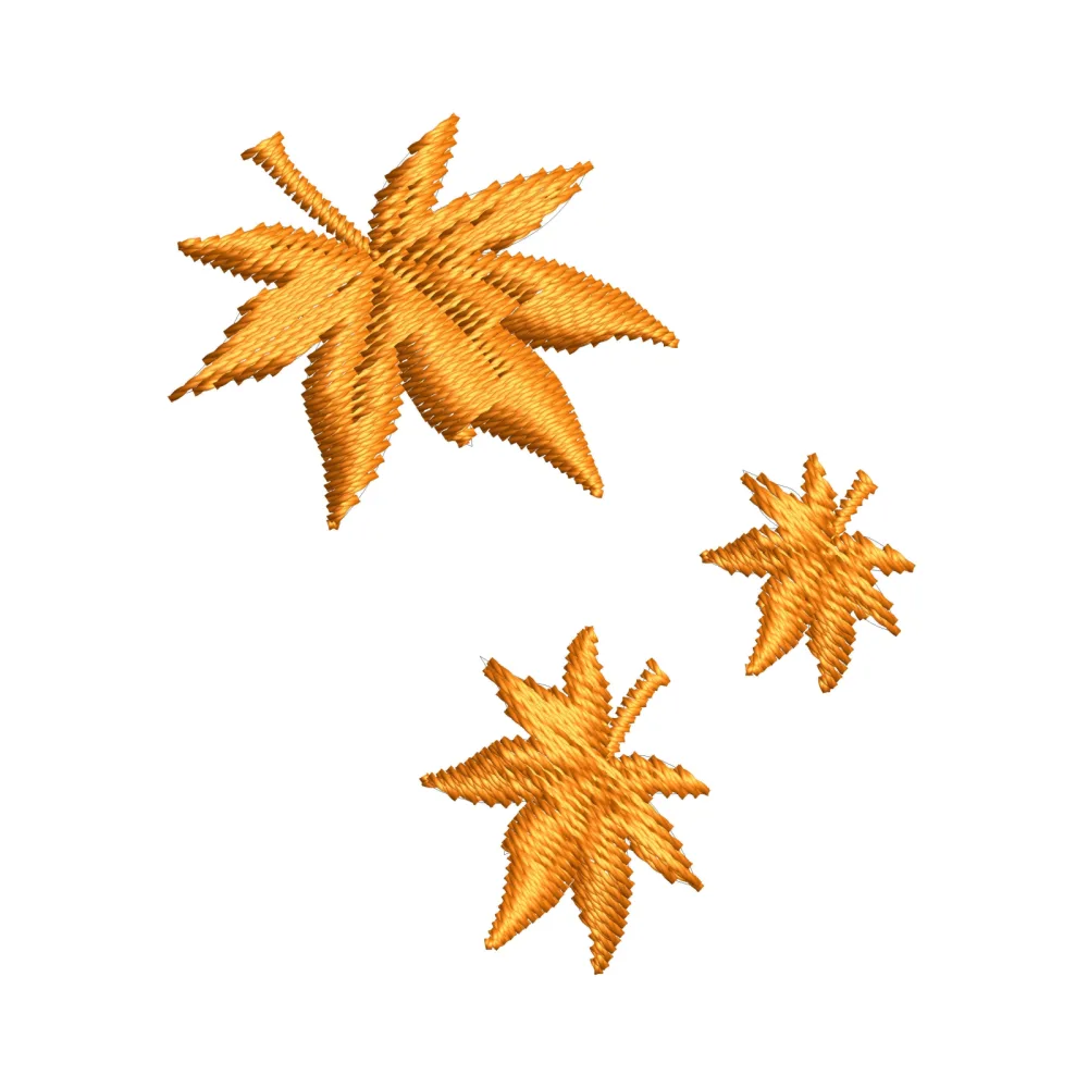 Maple Embroidery Design