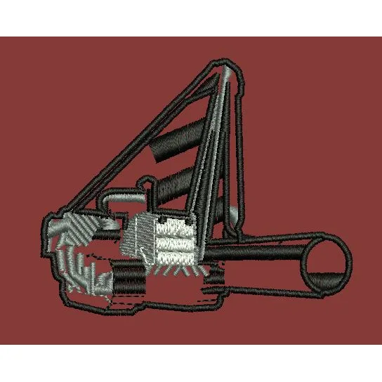 Chainsaw Power Tool Embroidery Design