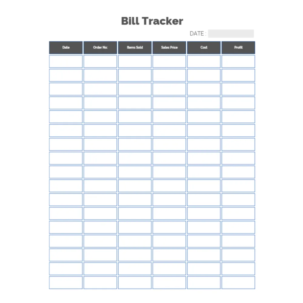 Bill Tracker Bundle 21