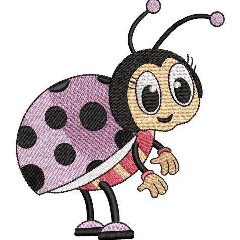 Ladybird Embroidery Design
