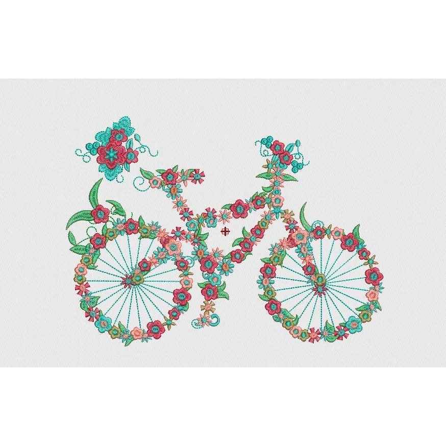 Cycle Embroidery Design