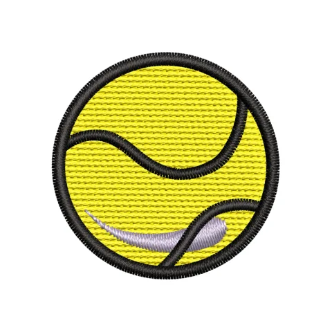 Tennis Ball Embroidery Design