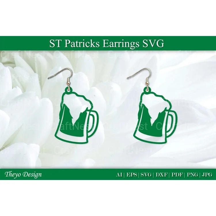 St Patrick's Day Earrings SVG Bundle