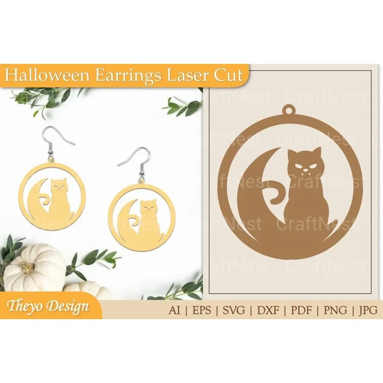 Halloween Earrings SVG Bundle