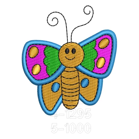 Baby Butterfly Embroidery Design