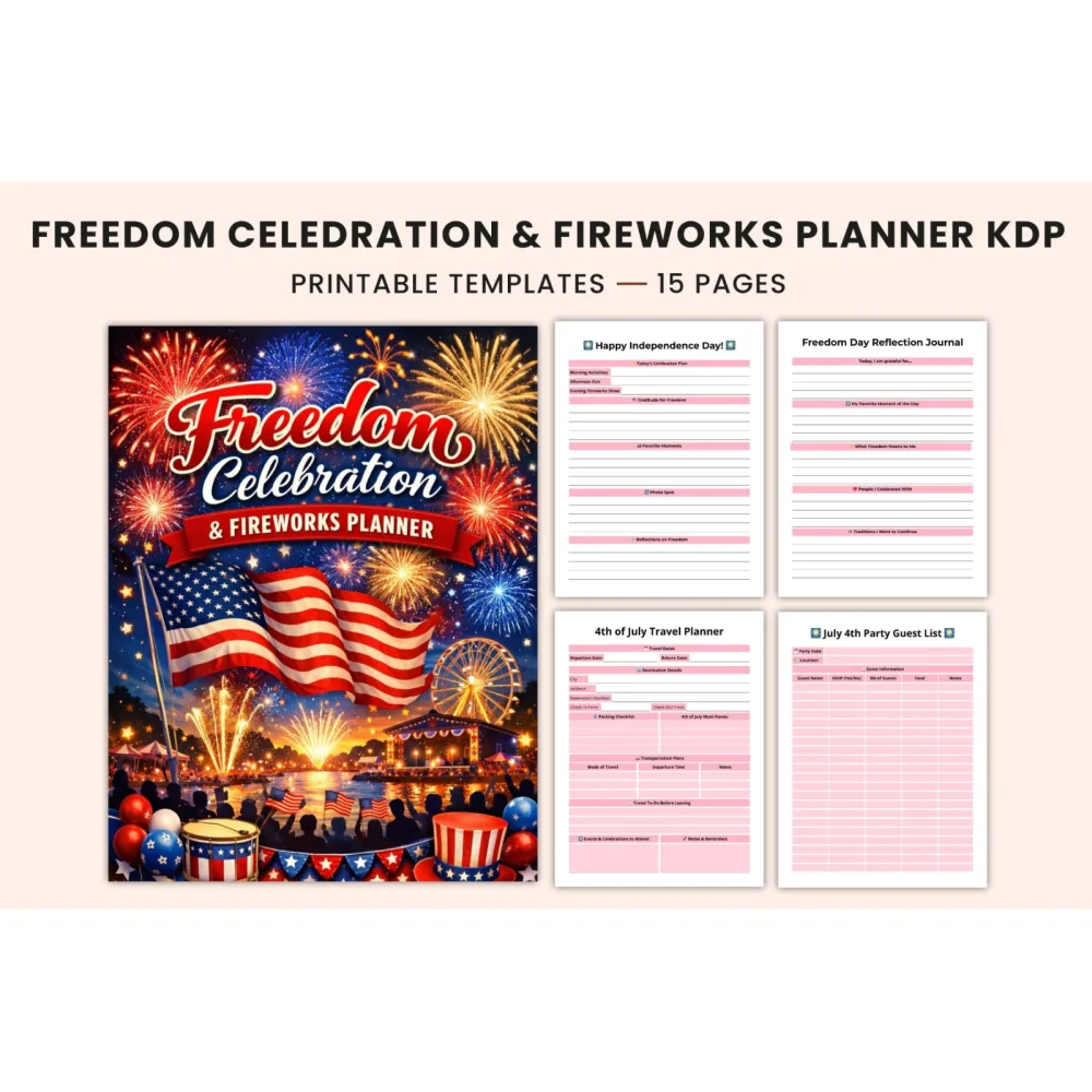 Freedom Celebration Fireworks Planner