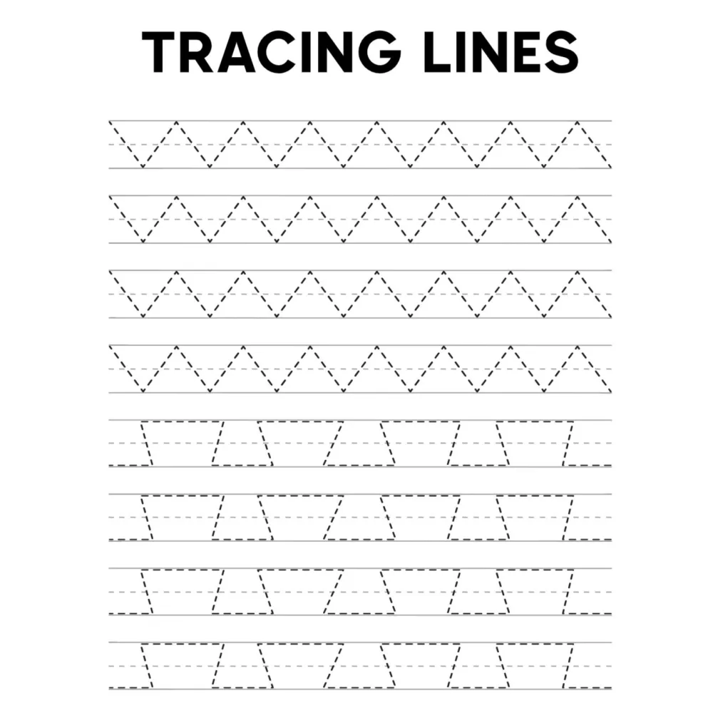 Handwriting and Shape Tracing Practice