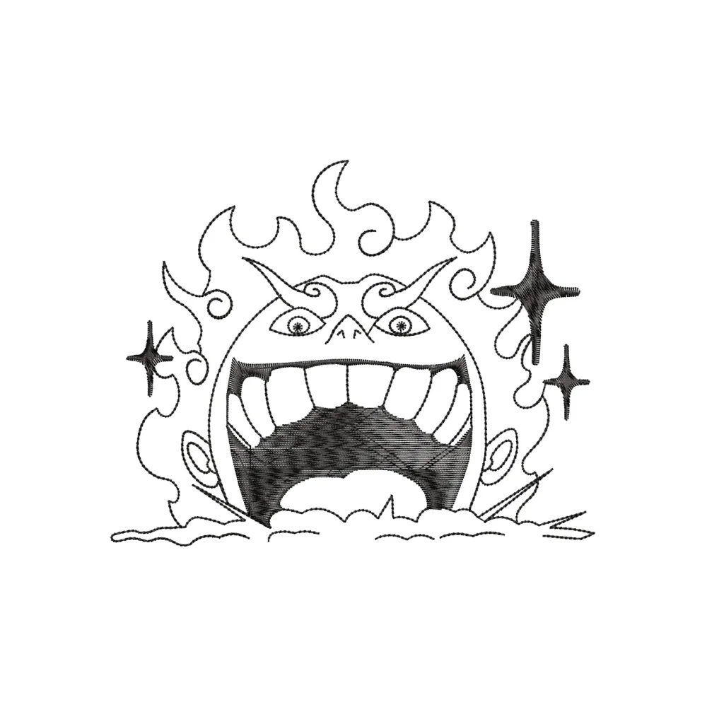 Dead Pumpkin Embroidery Design